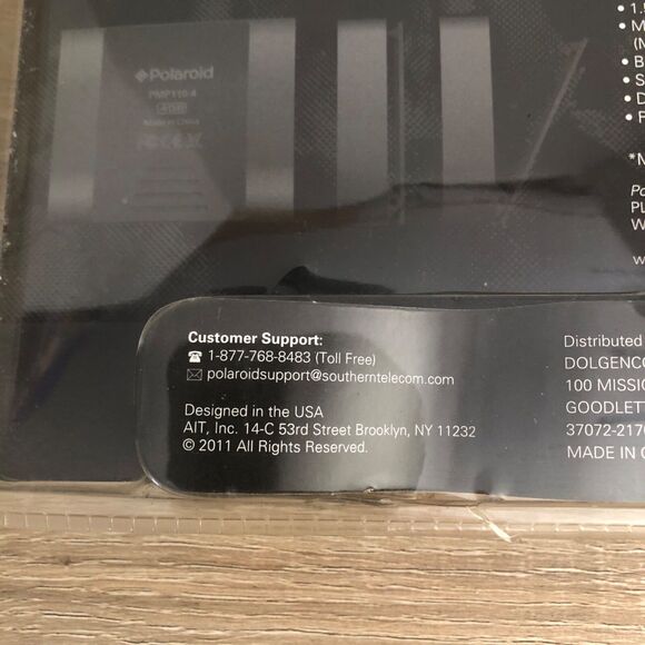 NEW Polaroid Music & Video Player 4GB PMP110-4 RARE 2011 SEALED BLACK MP3 - Picture 5 of 7